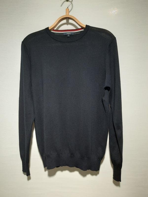 Homme Rochas Pull Bleu Marine Laine 38 / M / 46