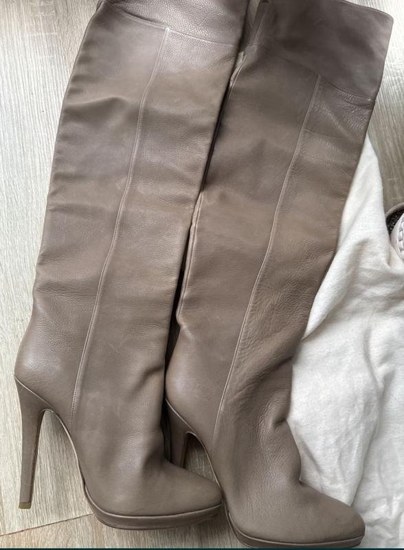 Damen Jimmy Choo Stiefel Beige Leder 36.5