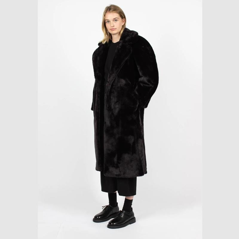 Женский Dries Van Noten Пальто Чёрный 34 / XS / 42