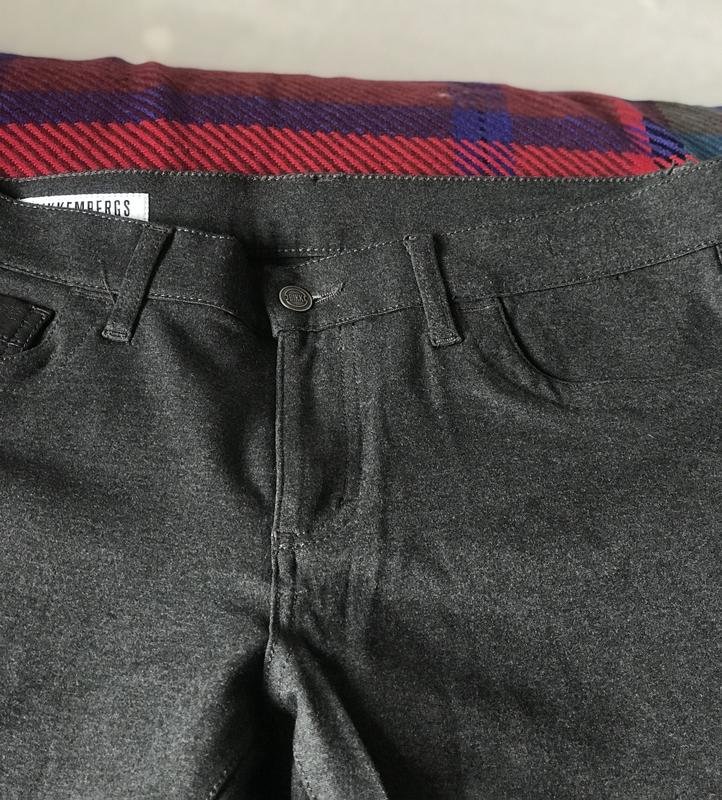 Мужские Dirk Bikkembergs Брюки Серый Стретч 36 /