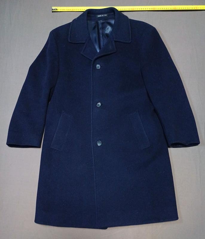 Мужской St. Michael Пальто Чёрный Кашемир 38