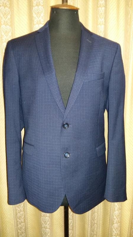 Мужской Cinque Пиджак Тёмно-синий Полиэстер 42 /