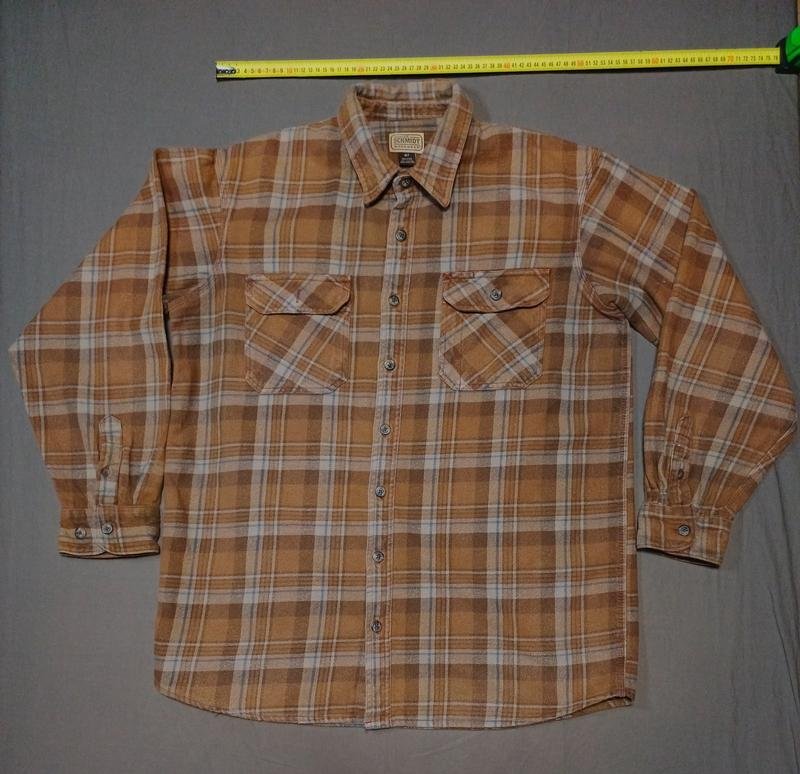 Мужской C.E. Schmidt Рубашка Бежевый Хлопок 42 /