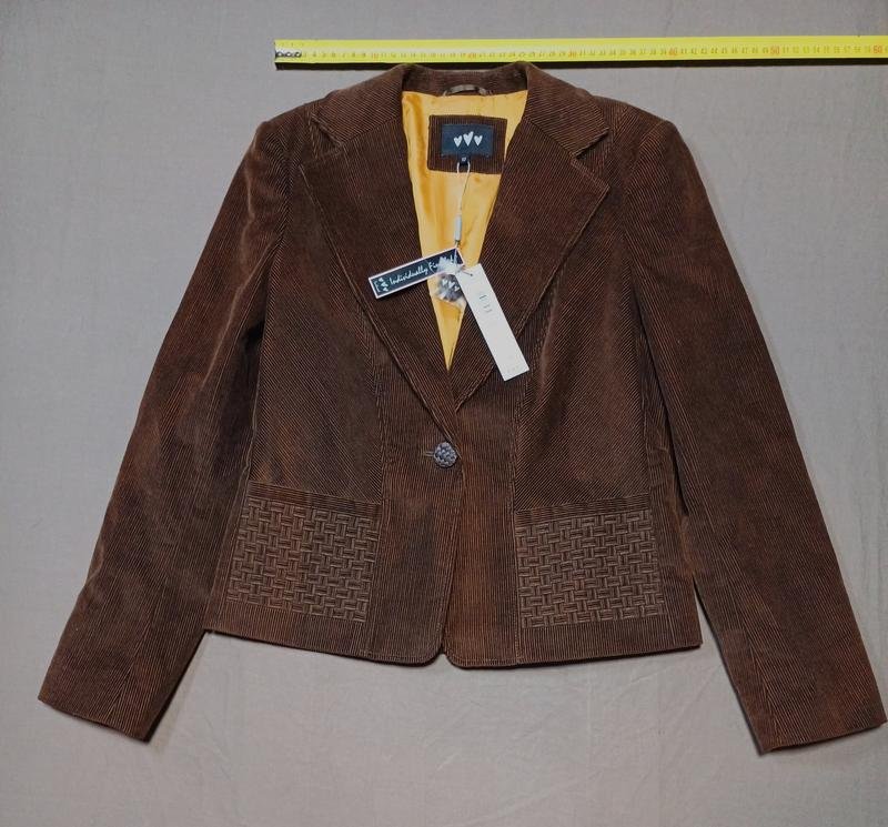 Women Marks & Spencer Blazer Brown Velvet 36 / S /
