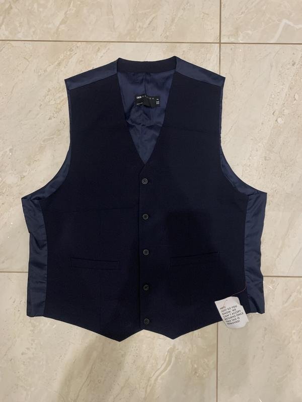 Мужской ASOS Жилет Синий 44 / XXL / 52