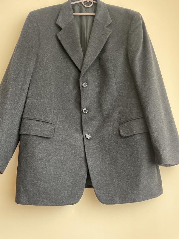 Herren Barutti Sakko Grau Wolle 40 /L / 48