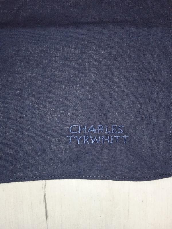 Мужской Charles Tyrwhitt Платок Синий Хлопок