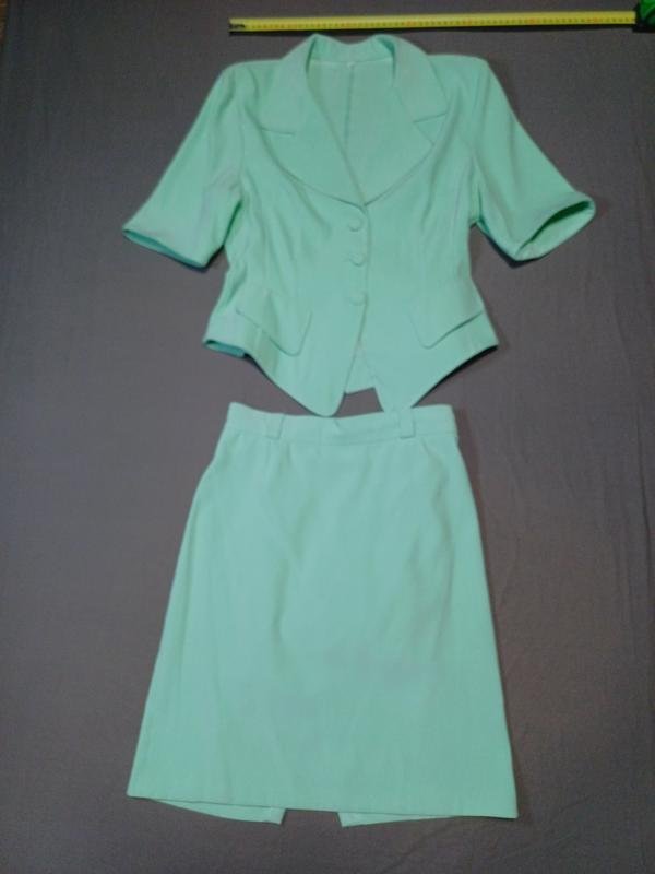 Женский Костюм Зелёный Хлопок 36 / S / 44