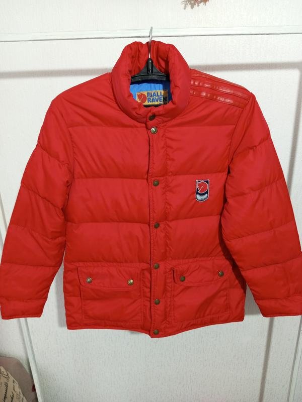 Herren Fjällräven Daunenjacke Rot 38 / M / 46