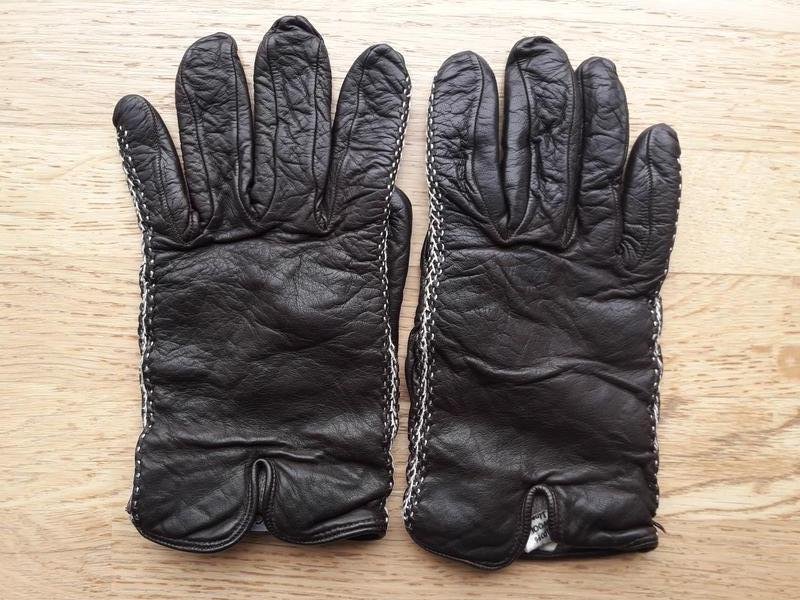 Damen Coccinelle Handschuhe Braun Leder 8