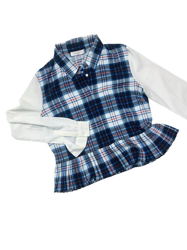 Женская Sandro Paris Блузка Белая Полиэстер 38