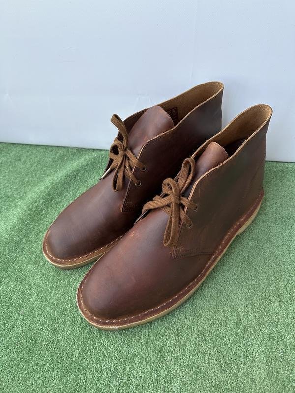 Herren Clarks Stiefel Braun Leder 44.5