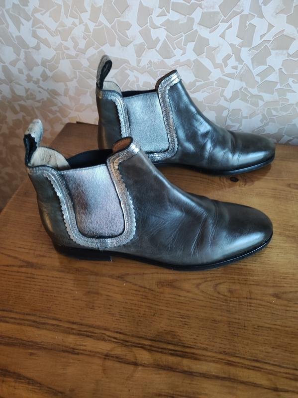 Damen Melvin & Hamilton Stiefel Grau Leder 37