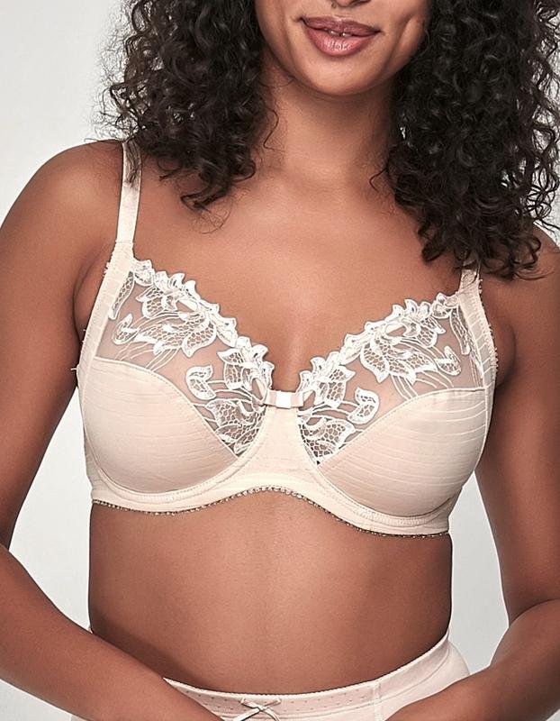 Damen Anya Madsen BH Beige Satin 80C