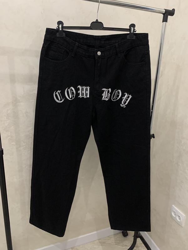 Мужские Shein Джинсы Чёрные Джинс 36 / XL / 50