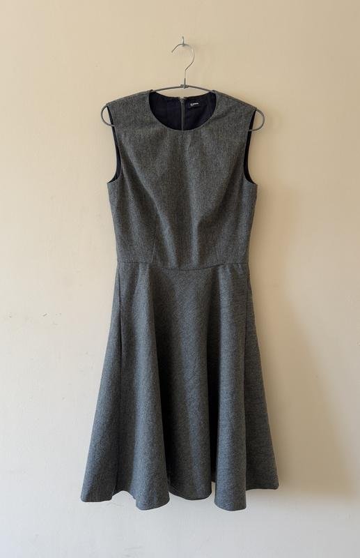 Donna Jil Sander Abito Grigio Lana 36
