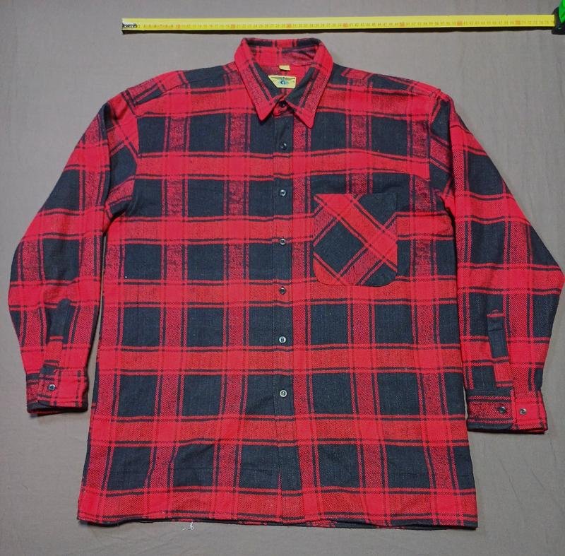 Мужской Pierre Leon Рубашка Красная Хлопок 40 /L /