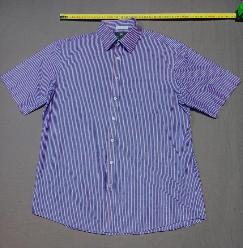 Мужской M&S Рубашка Сиреневый Полиэстер 42 / XL /