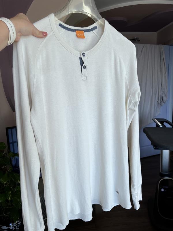 Men BOSS Orange Sweater Beige Cotton 42 / XL / 50