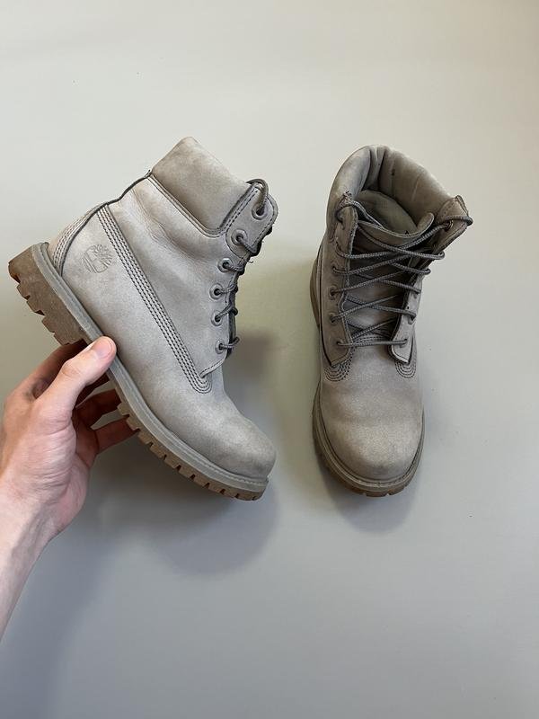 Damen Timberland Stiefel Grau Nubuk 38
