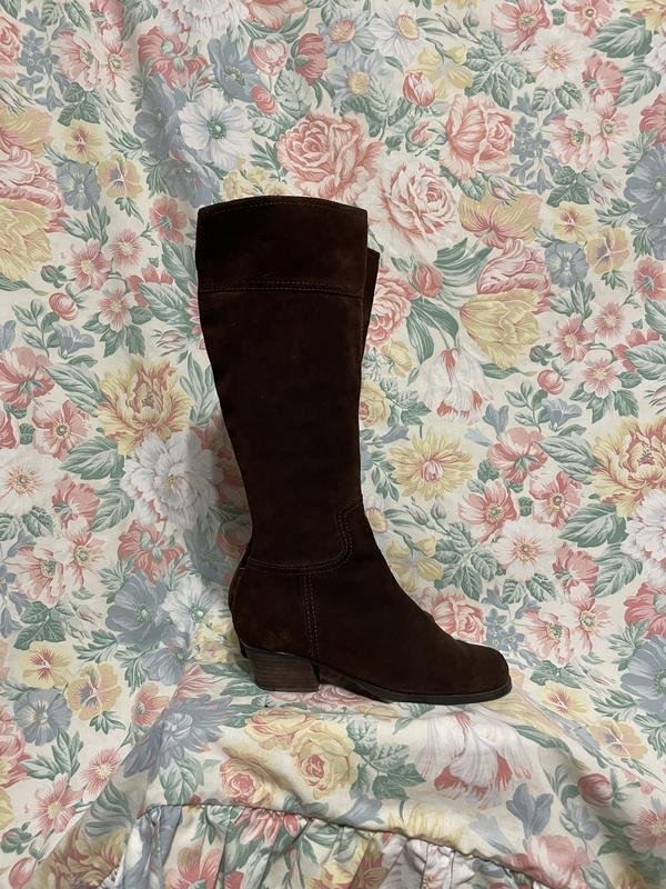 Женские Nine West Сапоги Коричневый Замша 38