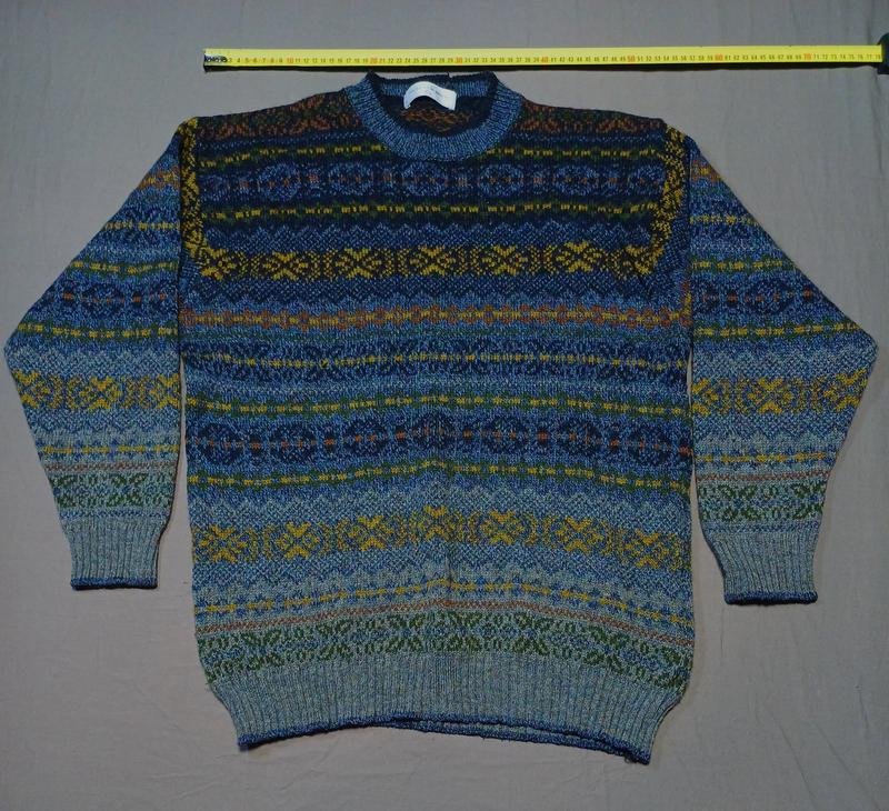 Men St. Michael Sweater Multicolor Wool 40 /L / 48