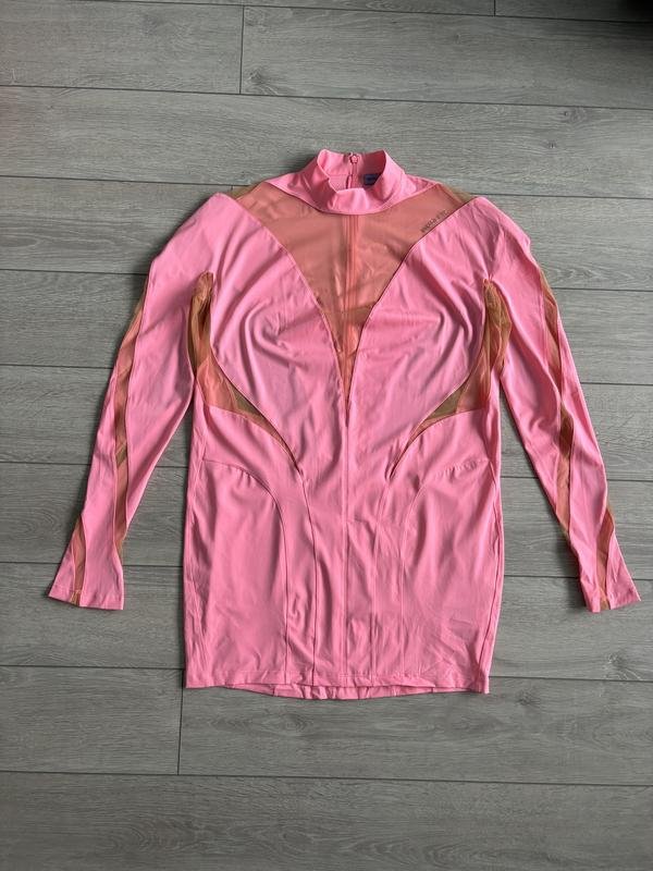 Femme Mugler Robe Rose 44 / XXL / 52