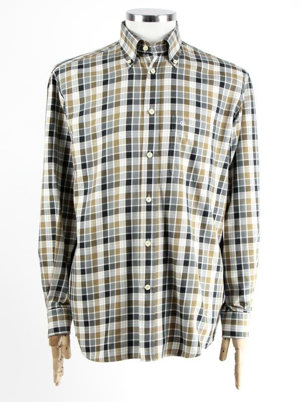 Men Bogner Shirt Beige Cotton 42 / XL / 50