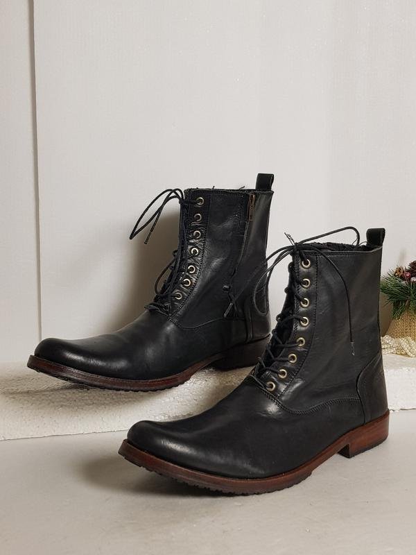 Мужские Big star Ботинки Чёрные Кожа 42