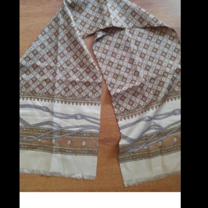 Unisex Bogner Schal Beige Seide