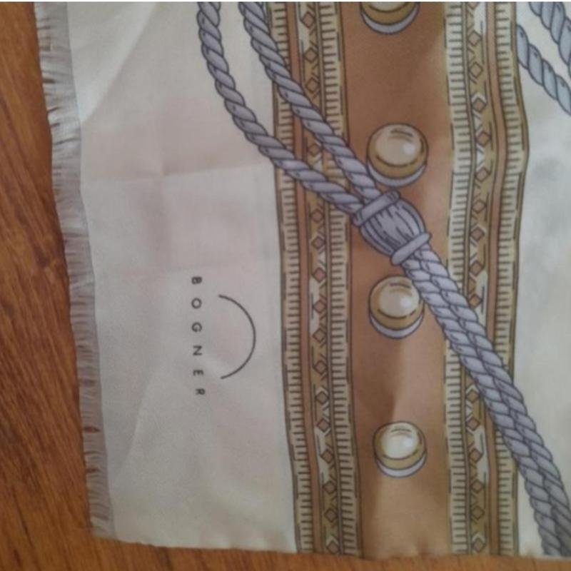 Unisex Bogner Schal Beige Seide