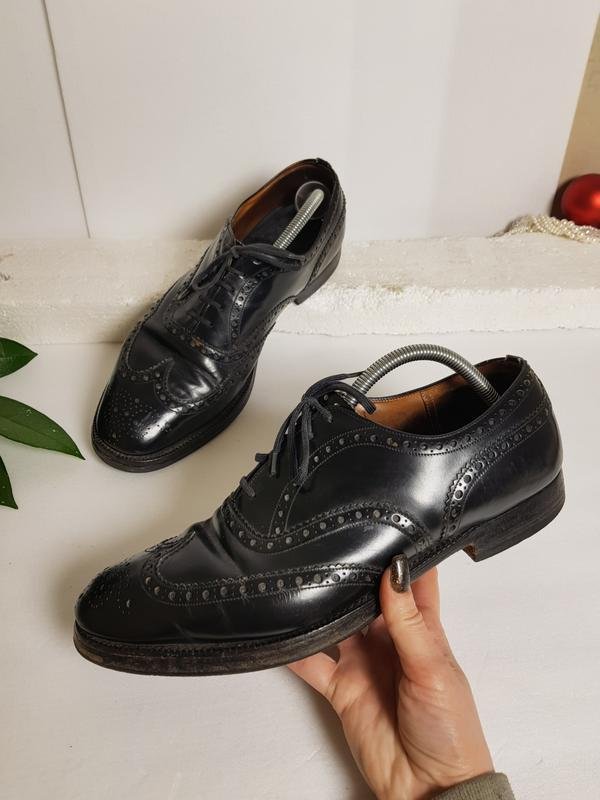 Мужской Church'S Туфли Чёрный Кожа 43