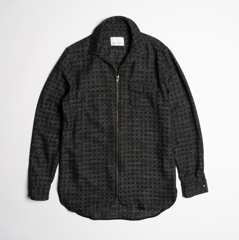 Homme Samsoe Samsoe Chemise Noir Coton 36 / S / 44
