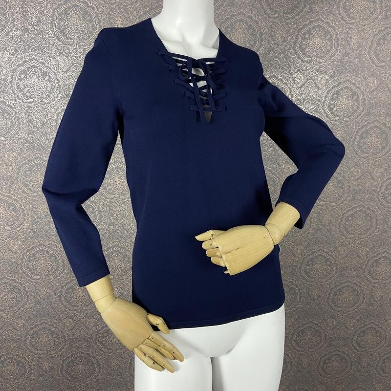 Femme Whistles Pull Marine Viscose 38