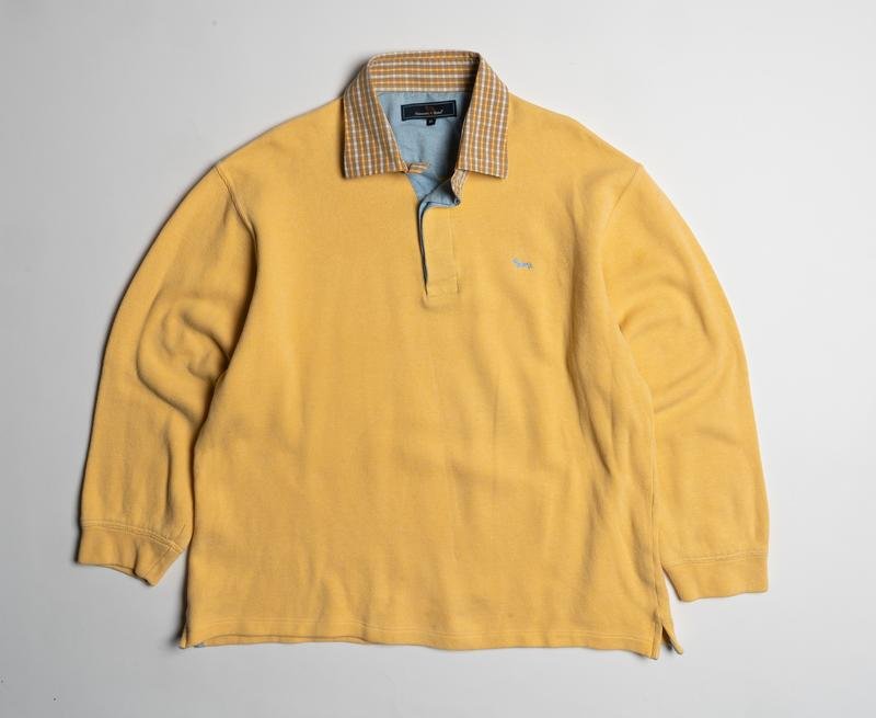 Men Harmont & Blaine Sweater Yellow Cotton 42 / XL