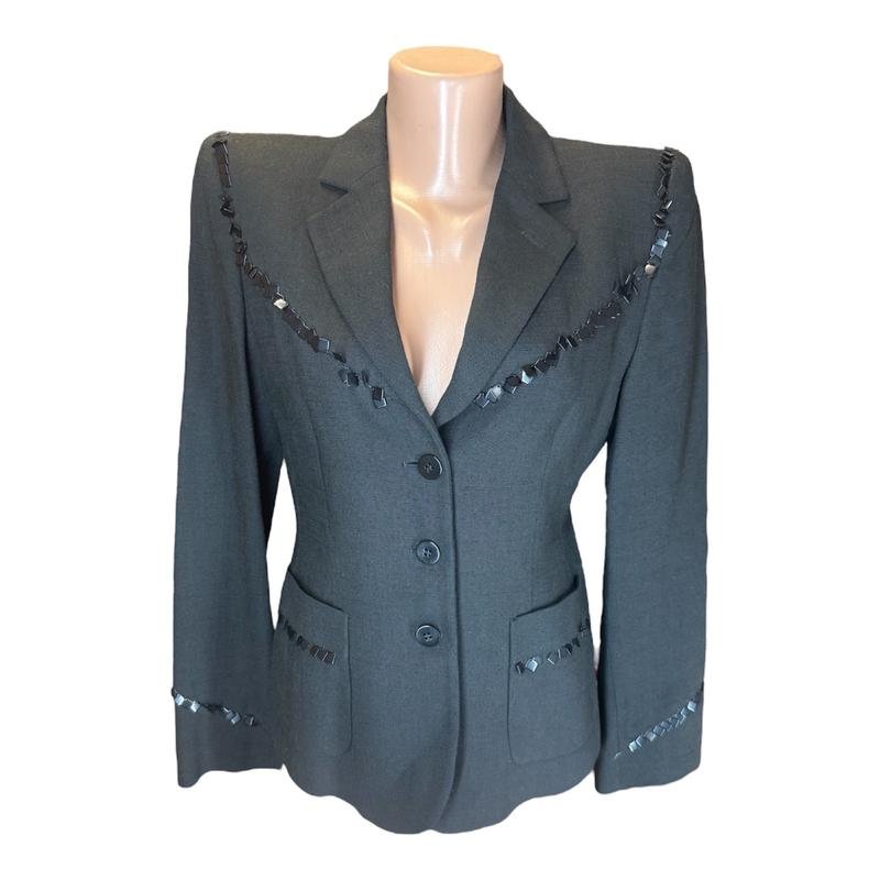 Femme Emporio Armani Blazer Noir Viscose 38 / M /