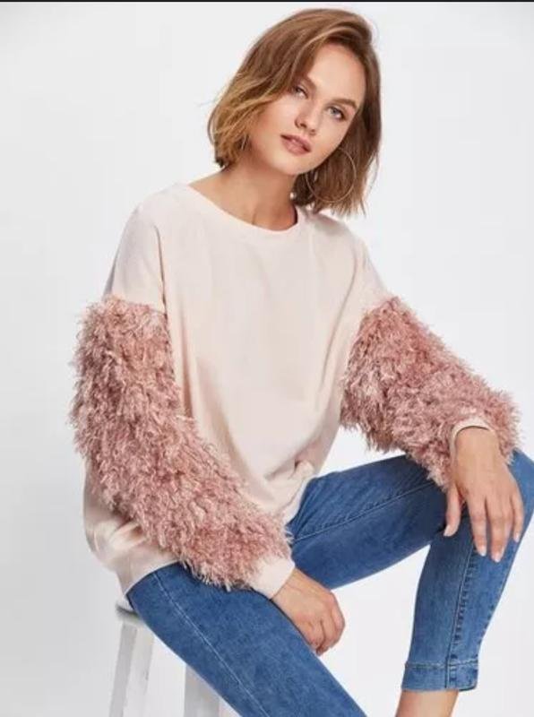 Women Bershka Sweater Beige 38 / M / 46