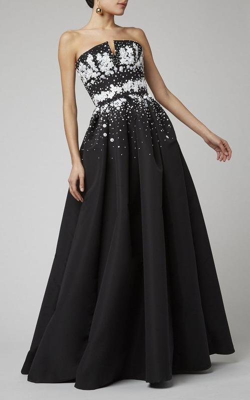 Femme Carolina Herrera Robe Noire Soie 36