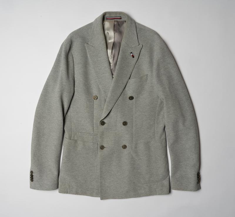 Uomo Tommy Hilfiger Blazer Grigio 38 / M / 46