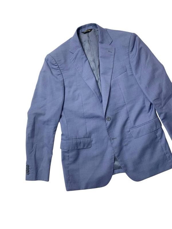 Men Enrico Coveri Blazer Blue Wool 40 /L / 48