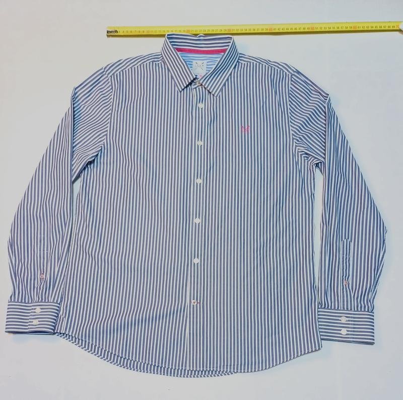 Мужской Crew Clothing Рубашка Белая Хлопок 40 /L /