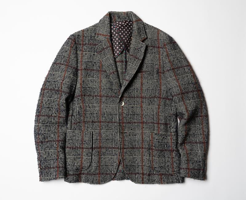 Herren Harris Tweed Sakko Grau 40 /L / 48