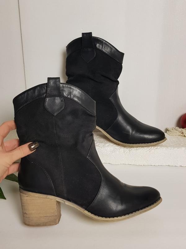 Женские Graceland Сапоги Чёрный Искусственная