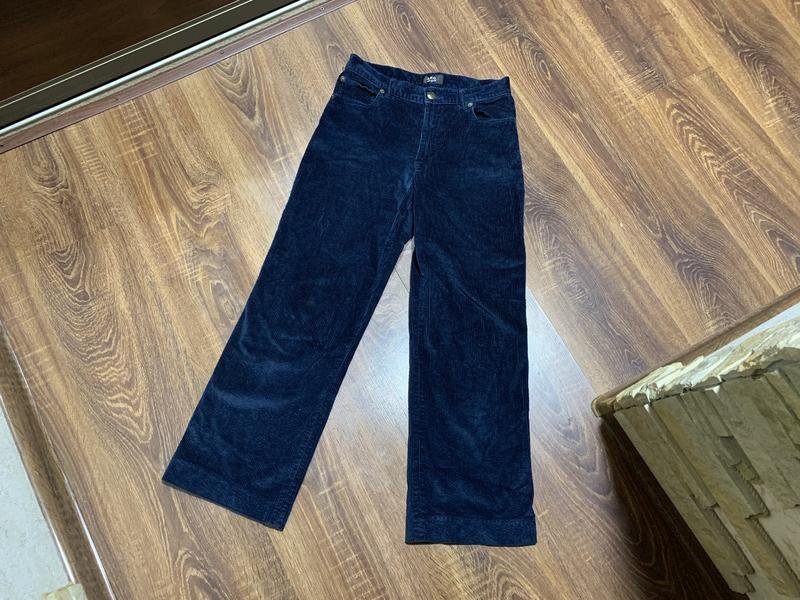 Donna A.P.C Pantaloni Blu Navy Velluto 36 / S / 44