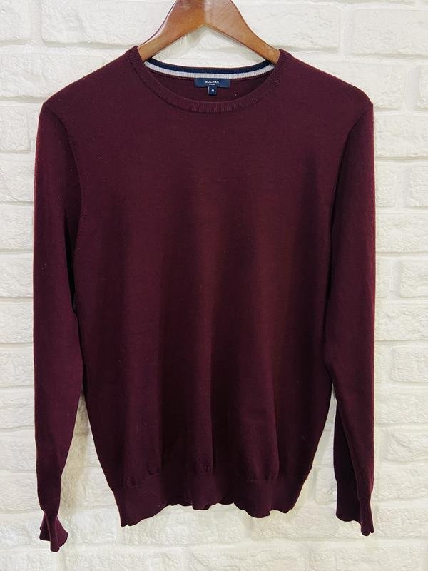 Homme Rochas Pull Bourgogne Acrylique 38 / M / 46
