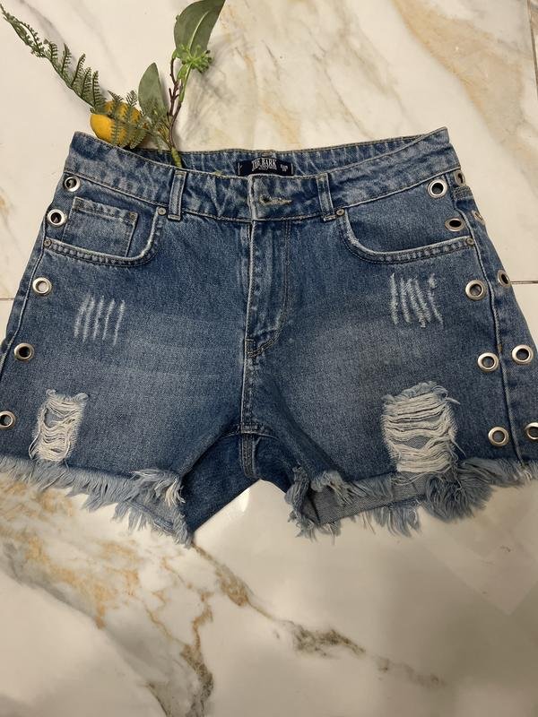 Donna Barker Shorts Blu Navy Denim 36 / S / 44