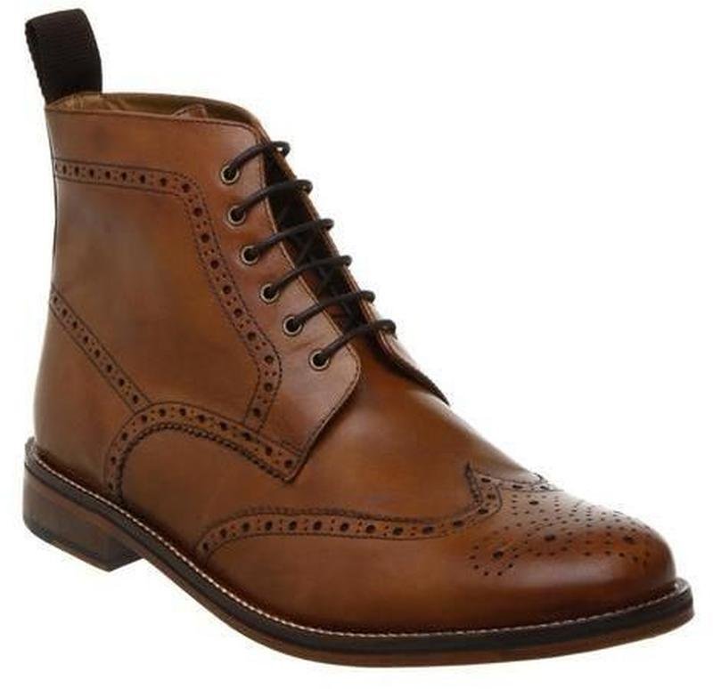 Uomo Dune Stivali Marrone Pelle 44