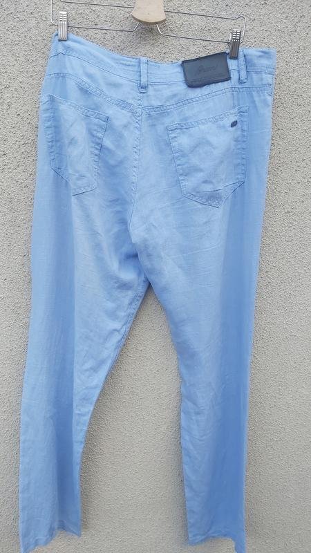 Homme Brioni Pantalon Bleu Coton 34