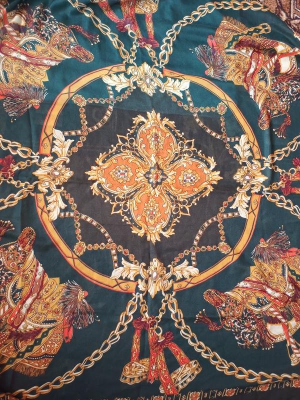 Femme American Vintage Écharpe Verte Viscose