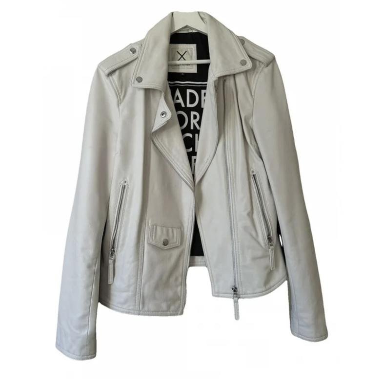 Damen Mulberry Jacke Weiß 38 / M / 46